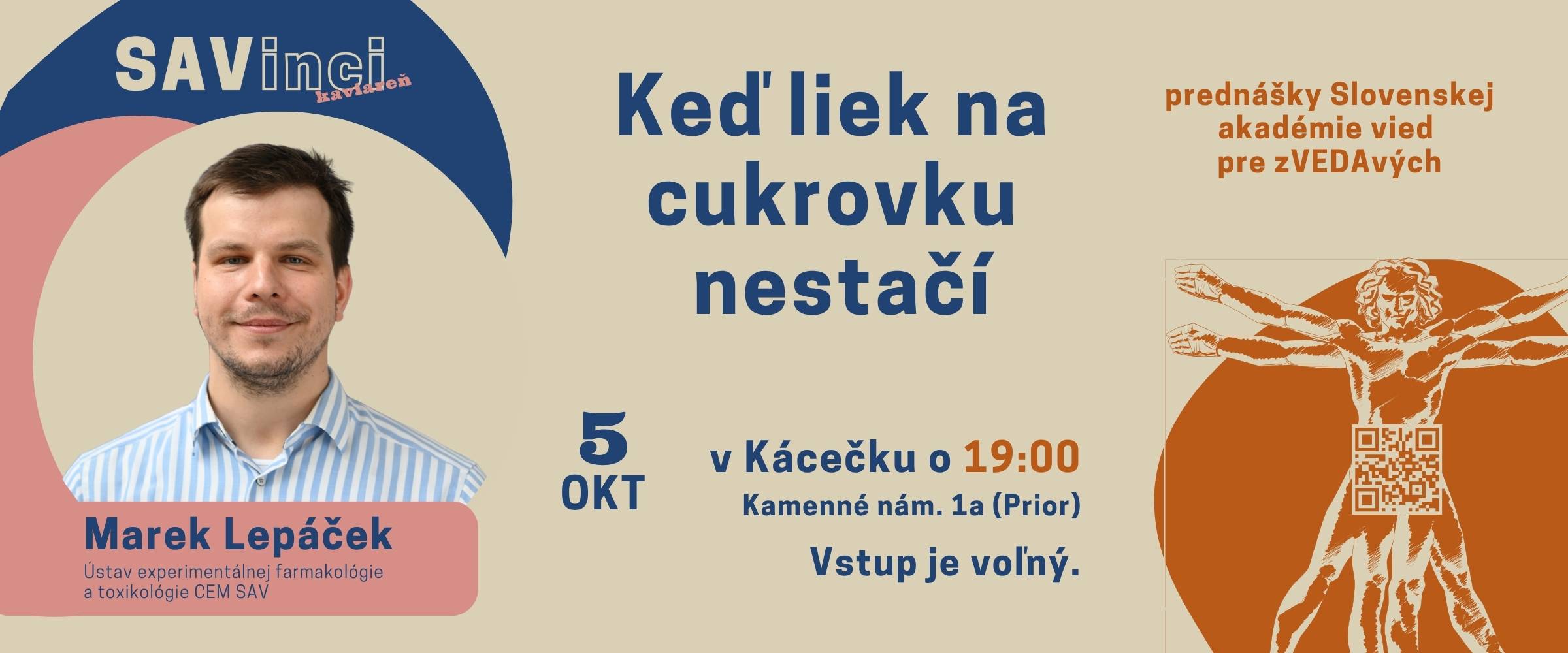 Októbrová SAVinci vedecká kaviareň: Keď liek na cukrovku nestačí