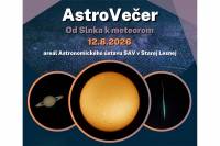 Astrovečer s prednáškami a pozorovaniami v Starej Lesnej